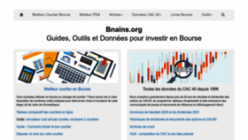 What Bnains.org website looked like in 2023 (This year)