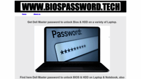 What Biospassword.tech website looked like in 2023 (This year)