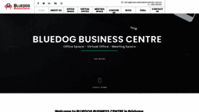 What Bluedogbusinesscentre.com.au website looked like in 2023 (This year)