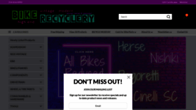 What Bikerecyclery.com website looked like in 2023 (This year)