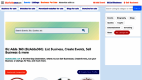 What Bizadda360.com website looked like in 2023 (This year)