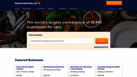 What Businessesforsale.co.za website looked like in 2023 (This year)