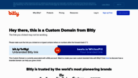 What Bitly.pro website looked like in 2023 (This year)