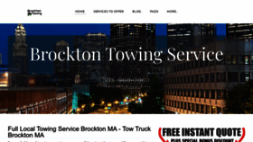 What Brockton-towing.com website looked like in 2023 (This year)