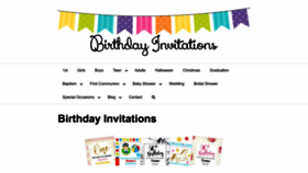 What Birthdayinvitations.online website looked like in 2023 (This year)