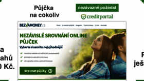 What Bezvamoney.cz website looked like in 2023 (2 years ago)