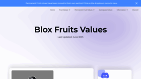 What Bloxfruitsvalues.com website looked like in 2023 (1 year ago)