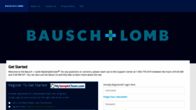 What Bauschsamplevault.com website looked like in 2023 (This year)