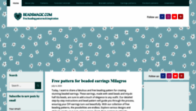 What Beadsmagic.com website looked like in 2023 (This year)