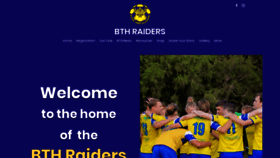 What Bthraiderssoccer.com.au website looked like in 2023 (This year)