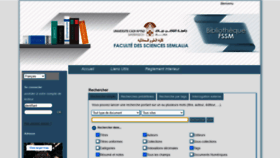 What Biblio-fssm.uca.ma website looked like in 2023 (This year)