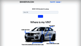 What Bimmervin.com website looked like in 2023 (This year)
