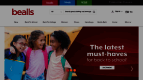 What Bealls.com website looked like in 2023 (This year)