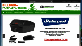 What Billiger-fahrradfahren.de website looked like in 2023 (This year)