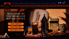 What Bachacoffee.com website looked like in 2023 (This year)
