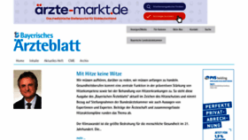 What Bayerisches-aerzteblatt.de website looked like in 2023 (This year)