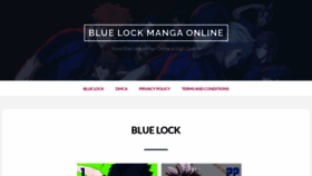 What Blue-lock.live website looked like in 2023 (This year)