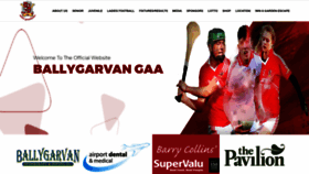 What Ballygarvangaa.ie website looked like in 2023 (This year)