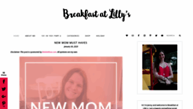 What Breakfastatlillys.com website looked like in 2023 (This year)