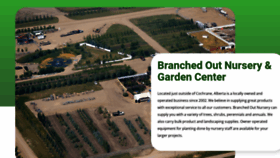 What Branchedoutnursery.ca website looked like in 2023 (2 years ago)