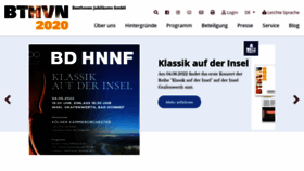 What Bthvn2020.de website looked like in 2023 (2 years ago)