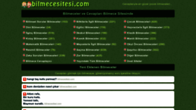 What Bilmecesitesi.com website looked like in 2023 (This year)