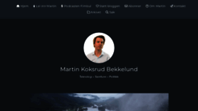 What Bekkelund.net website looked like in 2023 (This year)