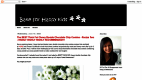 What Bakeforhappykids.com website looked like in 2023 (This year)