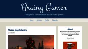 What Brainygamer.com website looked like in 2023 (This year)