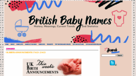 What Britishbabynames.com website looked like in 2023 (This year)