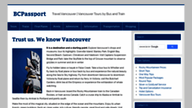 What Bcpassport.com website looked like in 2023 (This year)