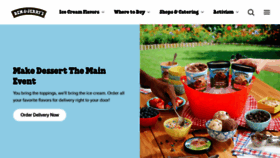 What Benjerry.com website looked like in 2023 (This year)