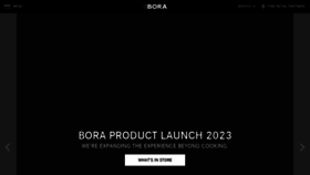 What Bora.com website looked like in 2023 (This year)