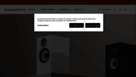 What Bowers-wilkins.com website looked like in 2023 (This year)