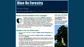 What Blueoxforestry.com website looked like in 2023 (This year)