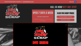 What Bigdaddyscrap.com website looked like in 2023 (This year)