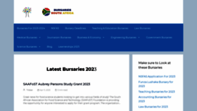 What Bursaries-southafrica.co.za website looked like in 2023 (This year)