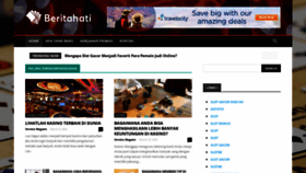 What Beritahati.com website looked like in 2023 (This year)