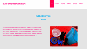 What Beijinglebaili.com website looked like in 2023 (This year)