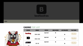 What Beatbookies.com website looked like in 2023 (This year)