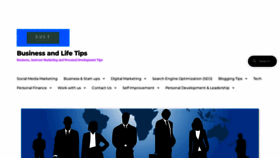 What Businessandlifetips.com website looked like in 2023 (This year)