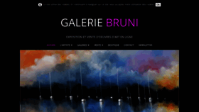 What Bruni-gallery.com website looked like in 2023 (This year)