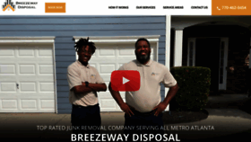 What Breezewaydisposal.com website looked like in 2023 (This year)
