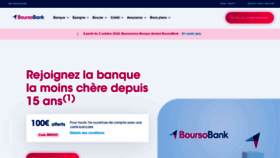 What Boursobank.com website looked like in 2023 (This year)