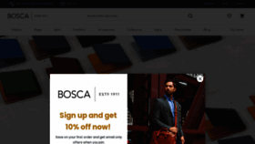 What Bosca.com website looked like in 2023 (This year)
