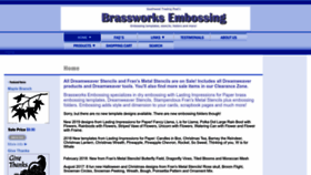 What Brassworksembossing.com website looked like in 2023 (1 year ago)