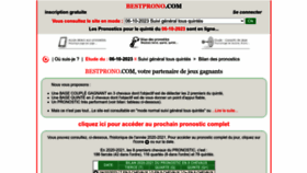 What Bestprono.com website looked like in 2023 (This year)