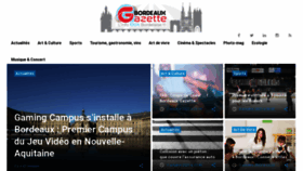 What Bordeaux-gazette.com website looked like in 2023 (This year)