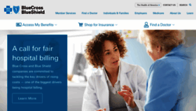 What Bluecross.com website looked like in 2023 (This year)