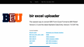 What Bir-excel-uploader.com website looked like in 2023 (This year)